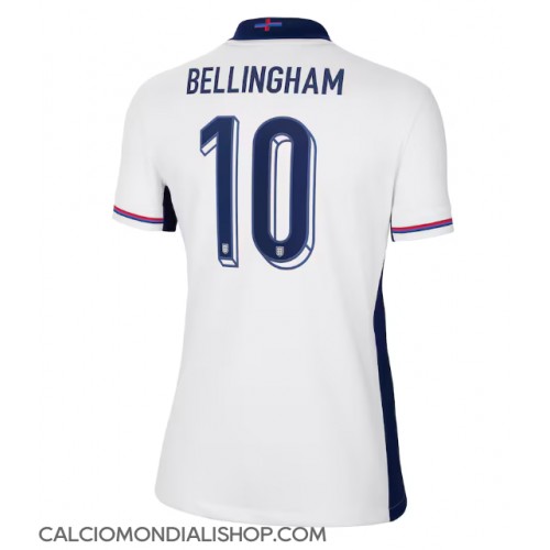 Maglie da calcio Inghilterra Jude Bellingham #10 Prima Maglia Femminile Europei 2024 Manica Corta